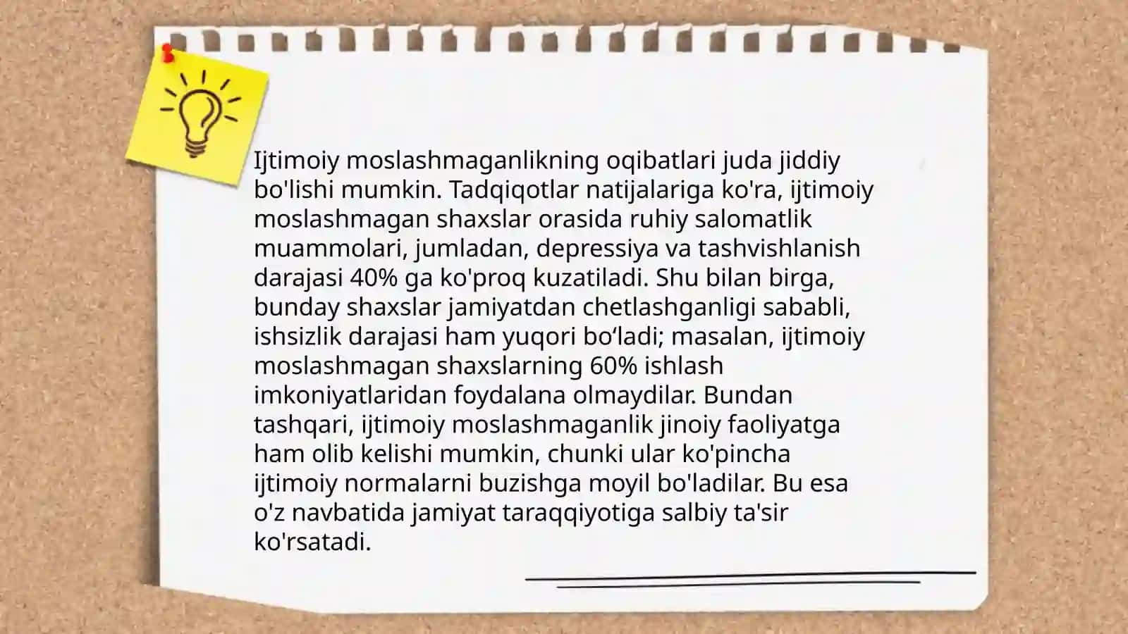 Ijtimoiy moslashmaganlik 4