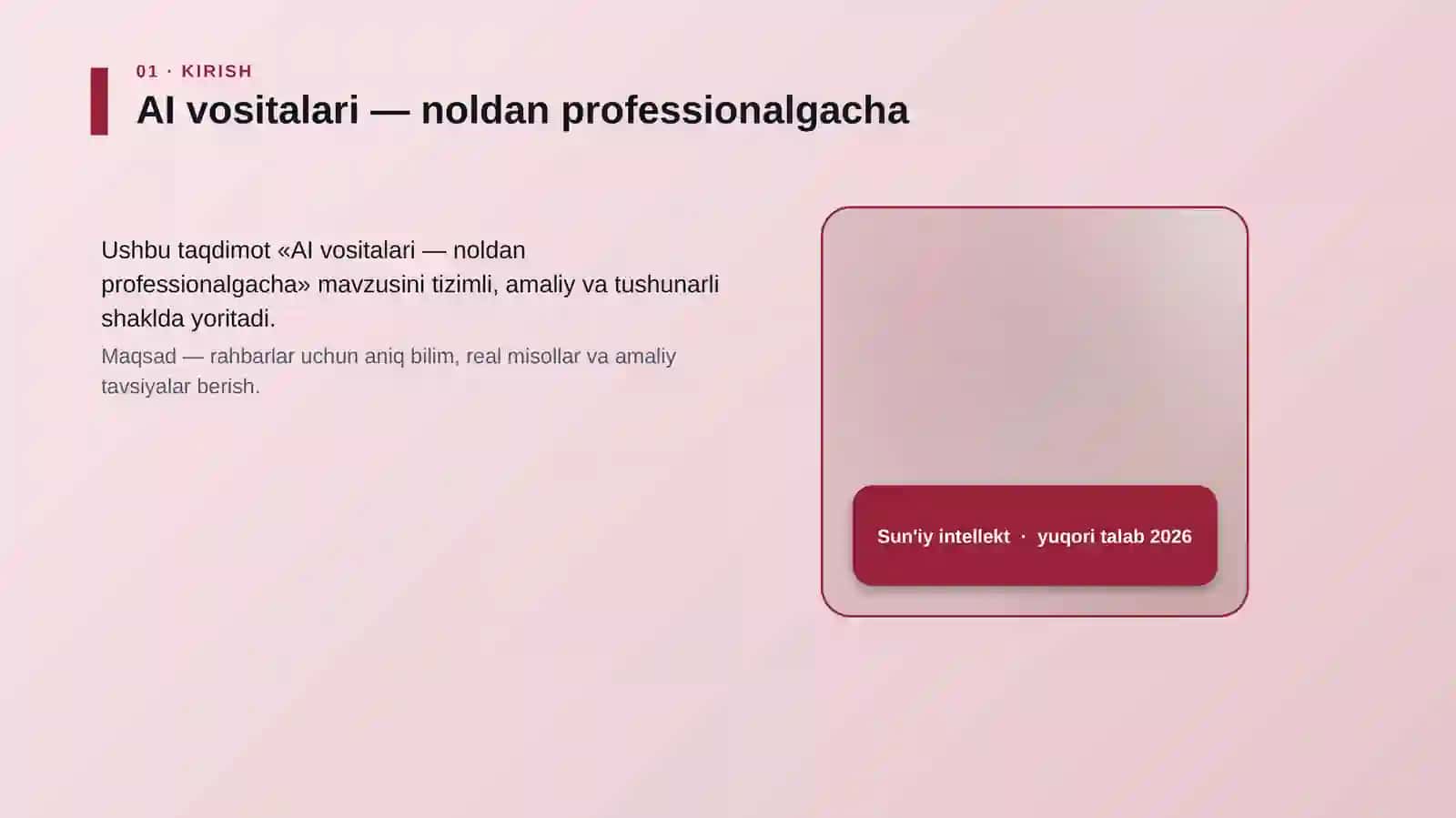 AI vositalari — noldan professionalgacha 4