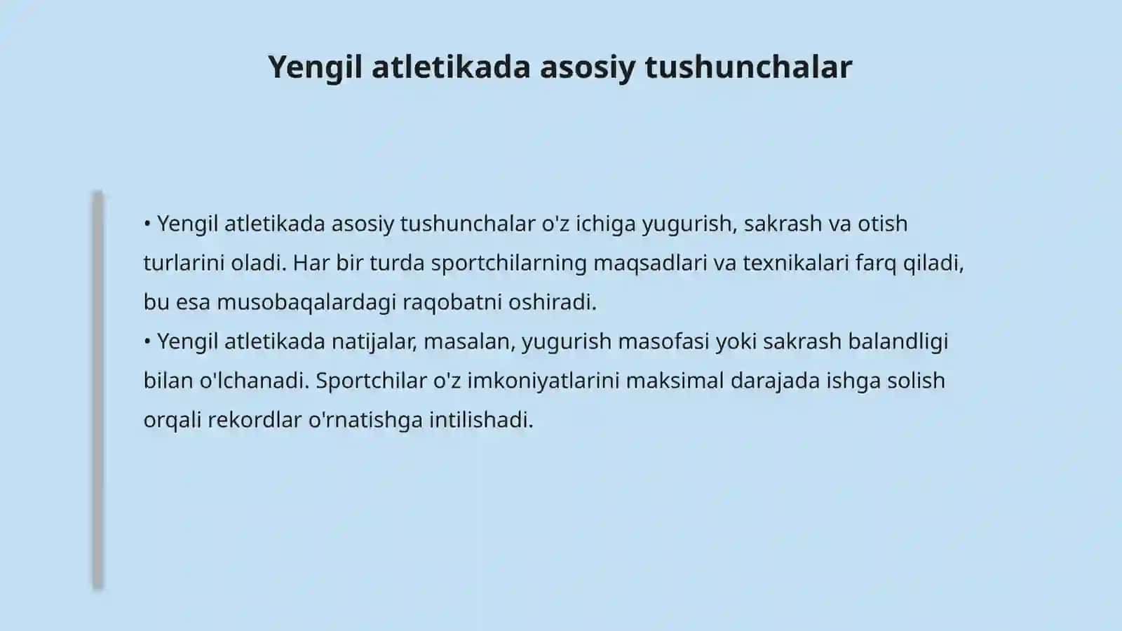 Yengil Atletika va uning Turlari 4
