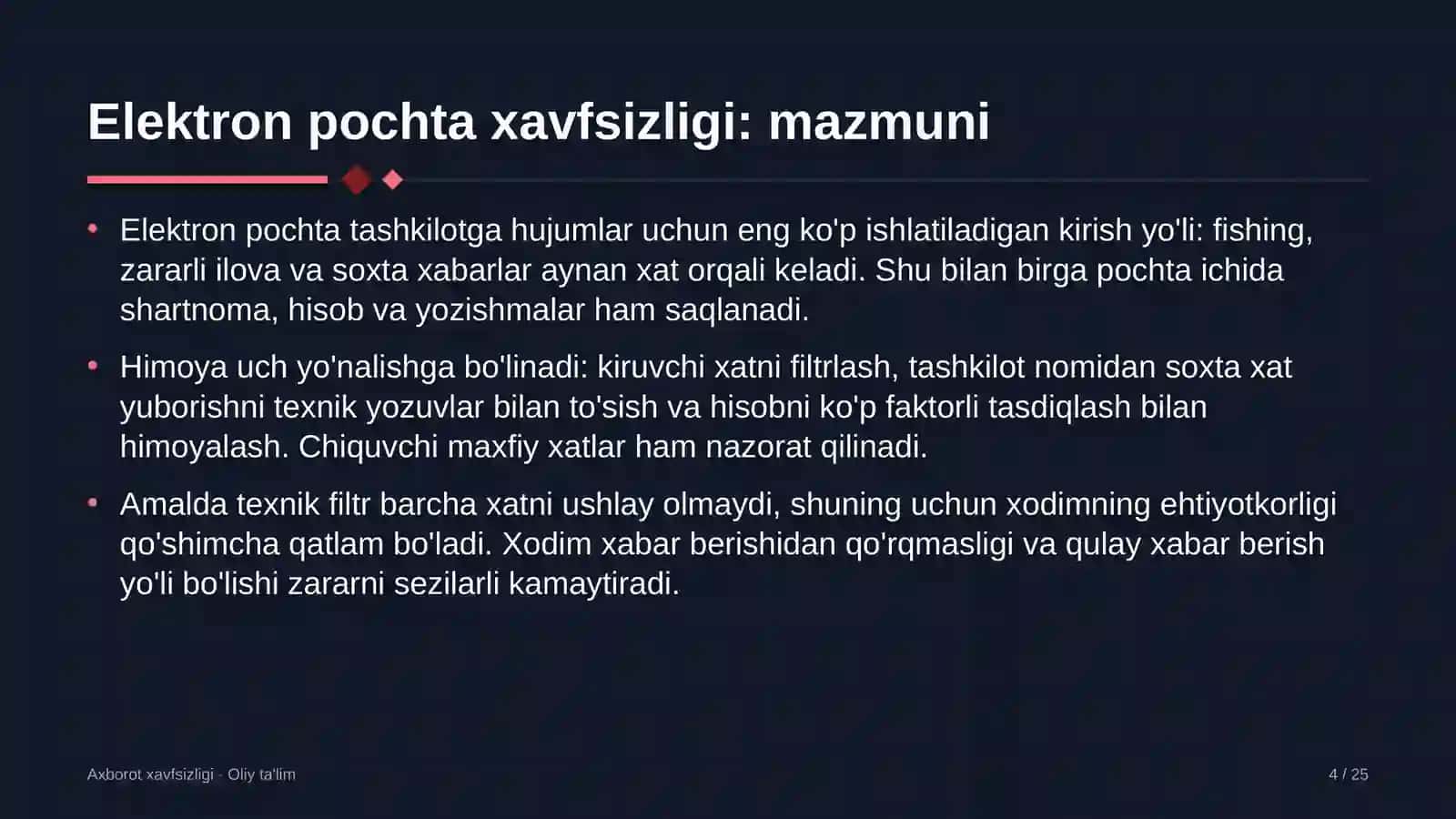 Karshering xizmatida elektron pochta xavfsizligi 4