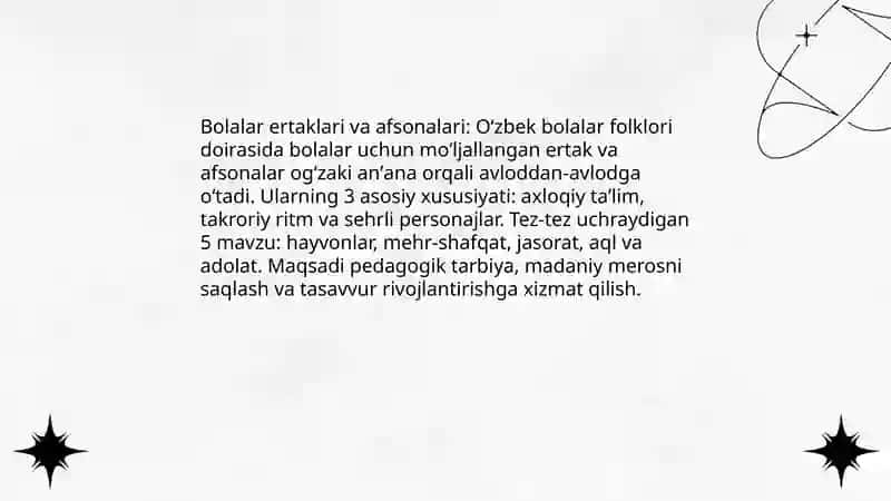 Oʻzbek bolalar folklori 4