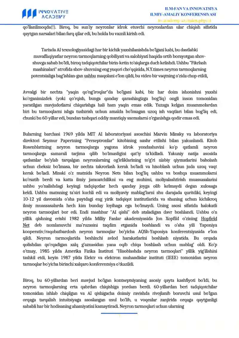 Neyron Tarmoqlar 4