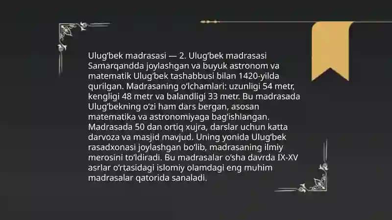 Ulugʻbekning hayoti 4