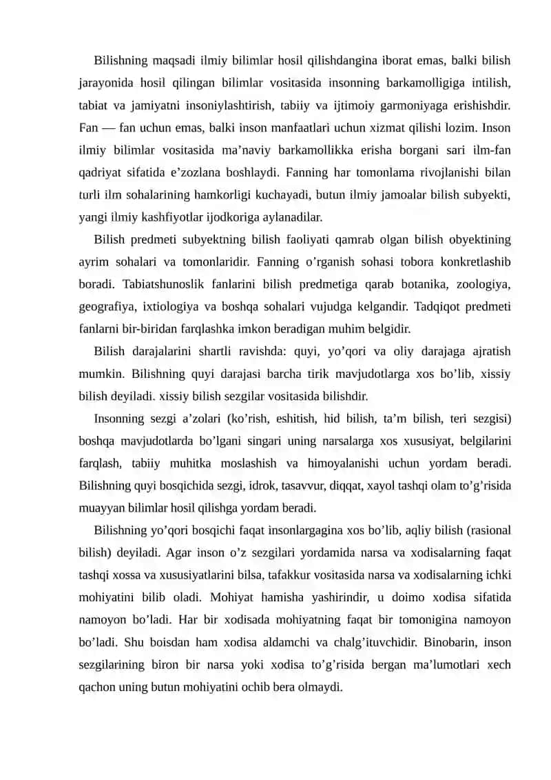 Bilish falsafasi 4
