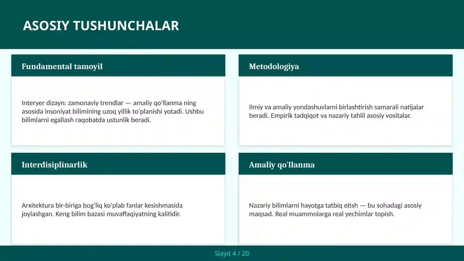 Interyer dizayn: zamonaviy trendlar — amaliy qo'llanma 4