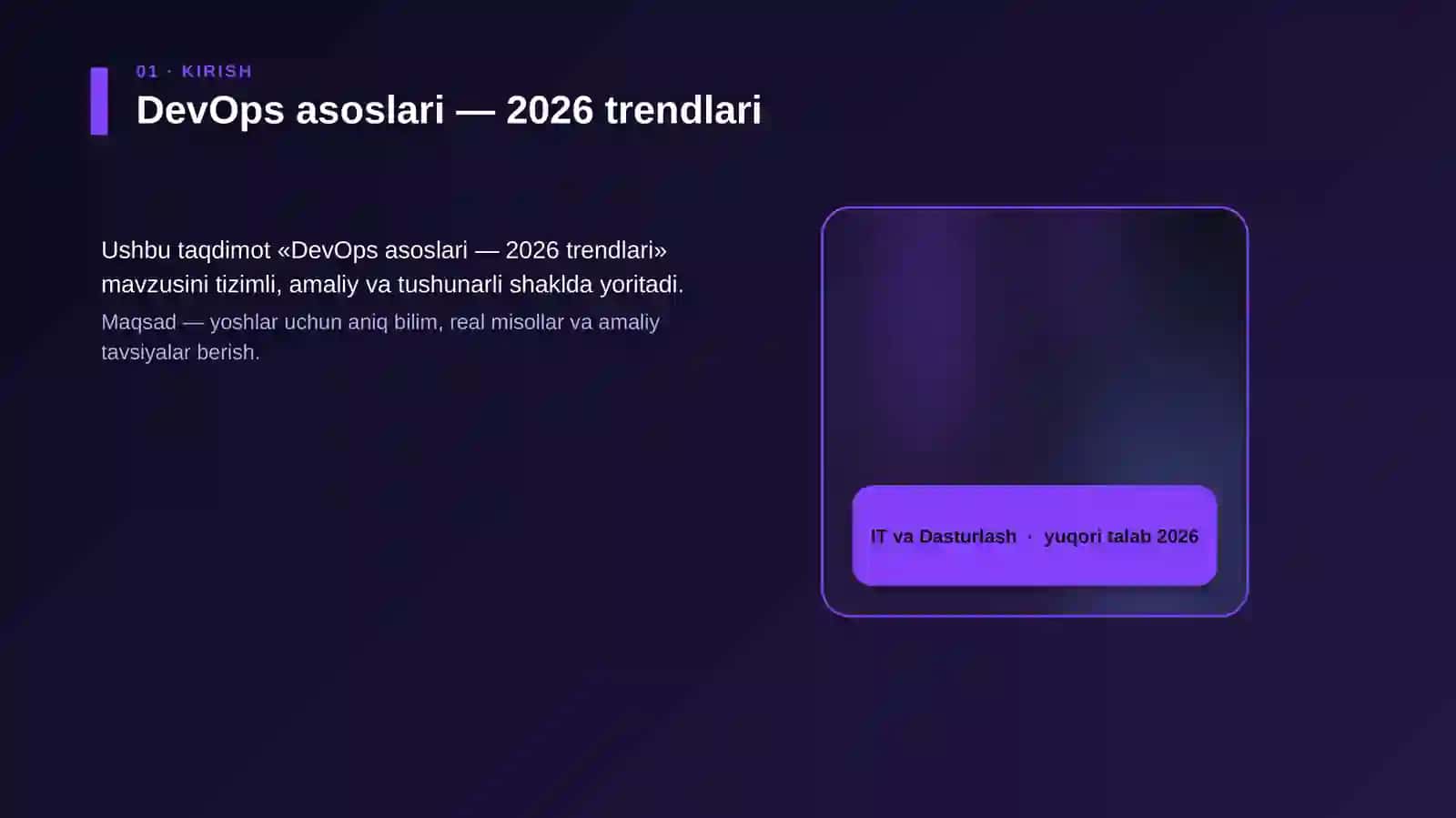 DevOps asoslari — 2026 trendlari 4