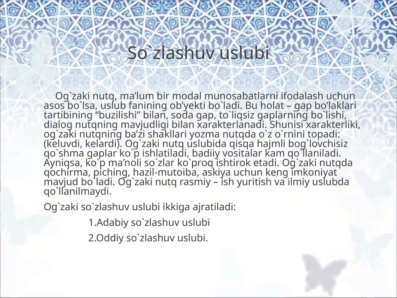 Nutqning uslubiy turlari 4