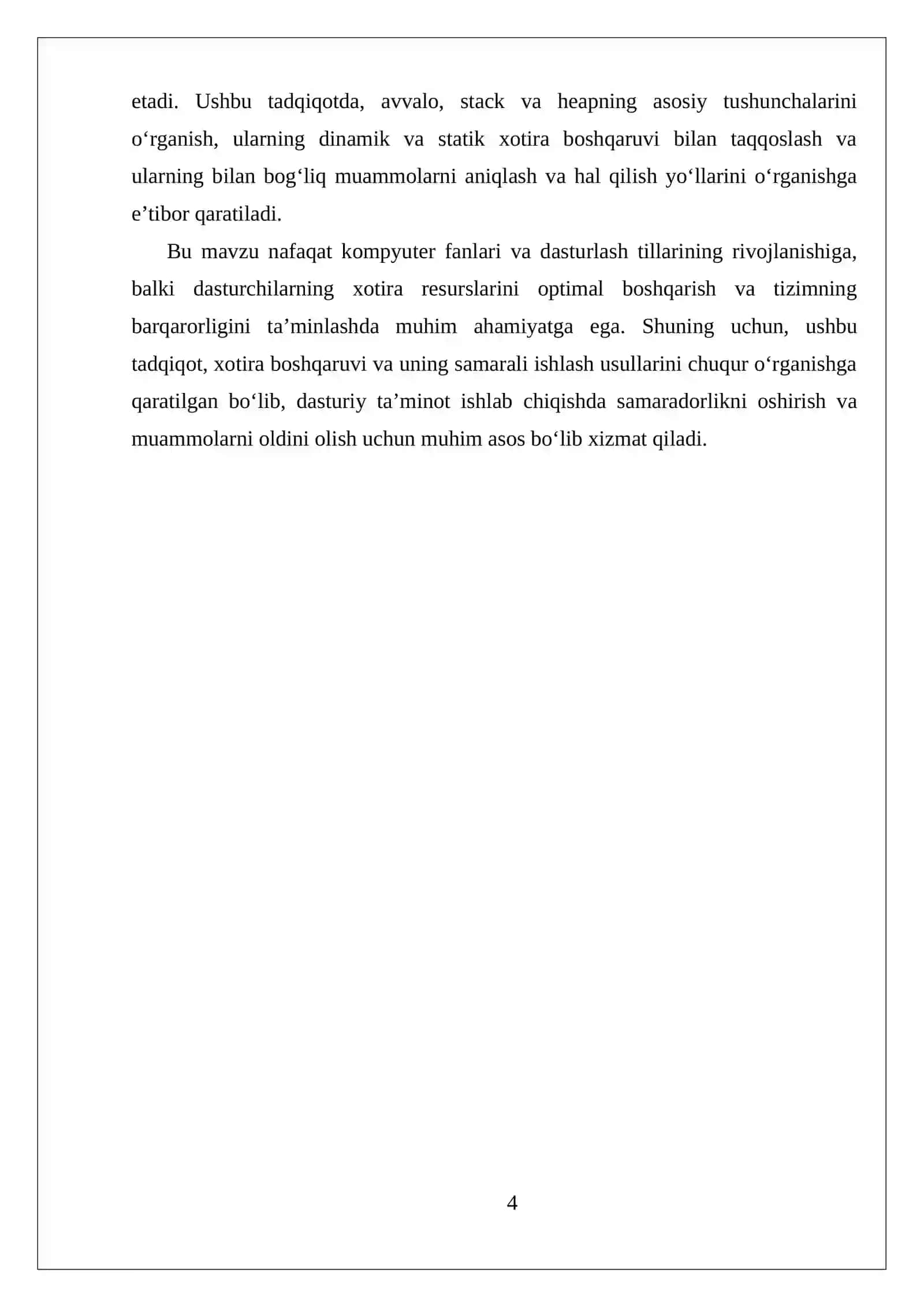 STACK VA HAEP XOTIRALARINING FARQLARI 4