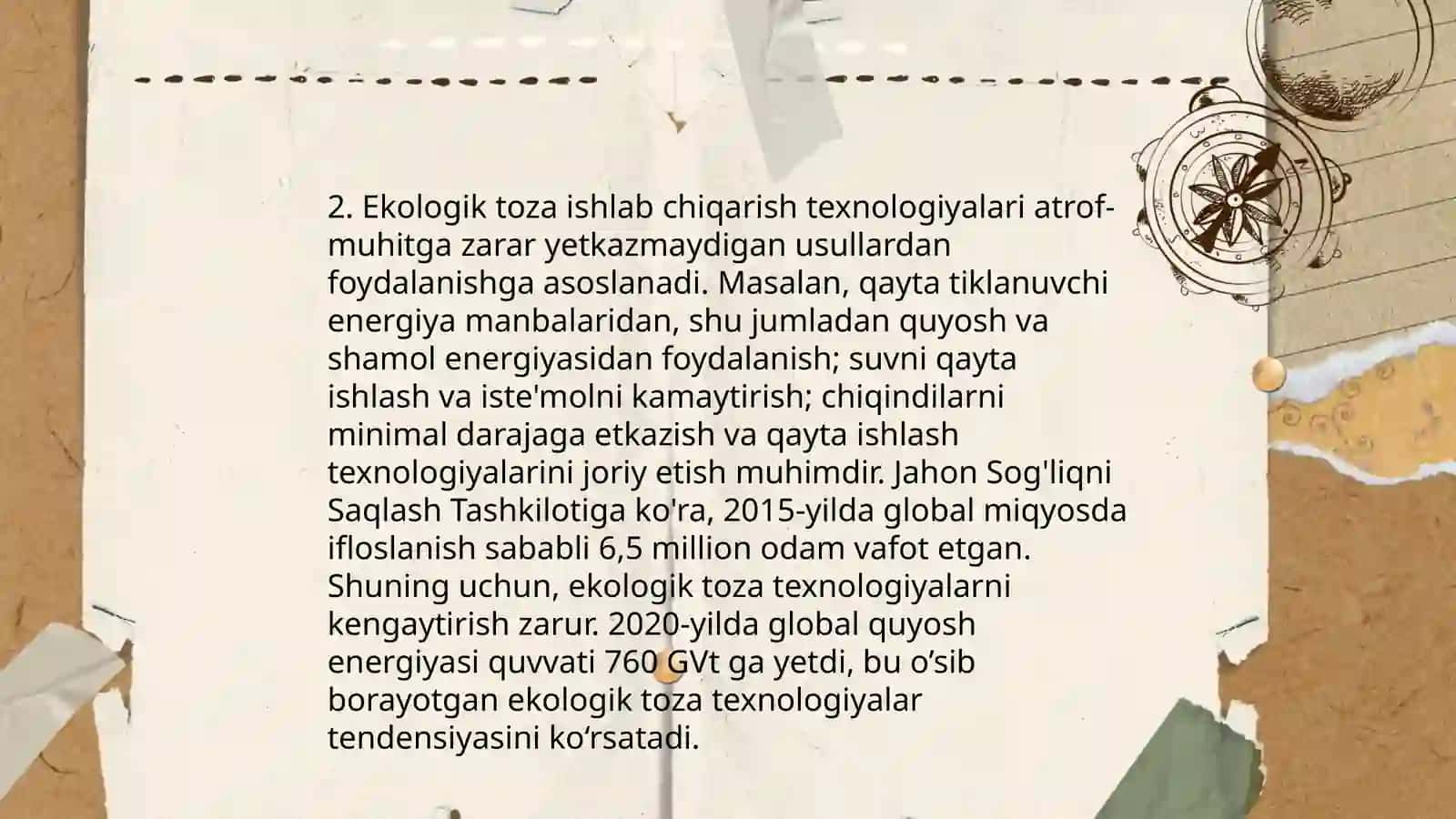 Yashil energiya manbalaridan foydalanish 4