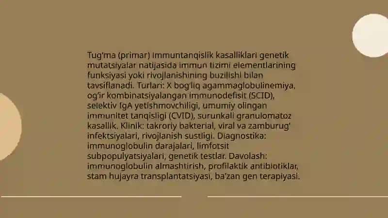 Immuntanqislik holatlari 4
