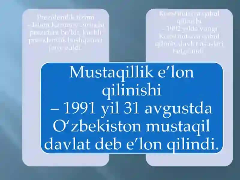O‘zbekistonning mustaqillikdan keyingi taraqqiyoti 4