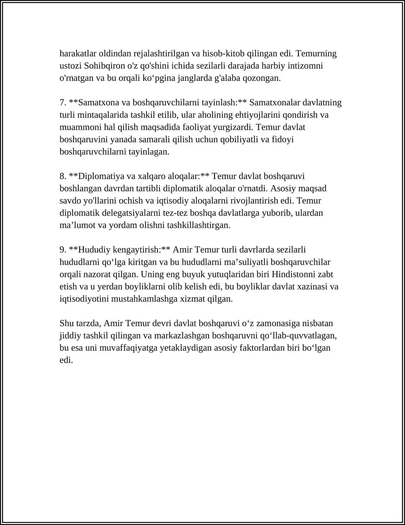 AMIR TEMUR TUZUKLARI 4