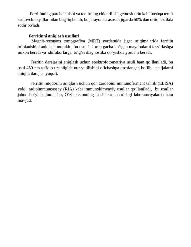 Ferritin oqsili 4