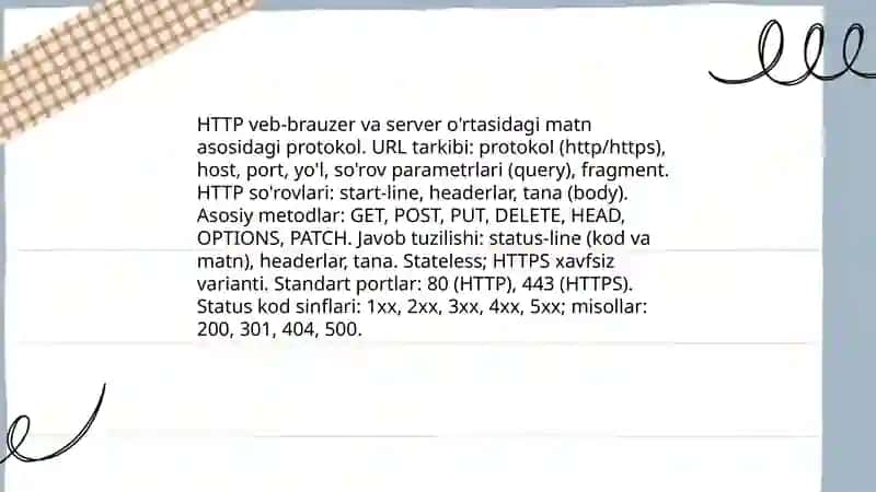 Web texnalogiyalar asoslari 4