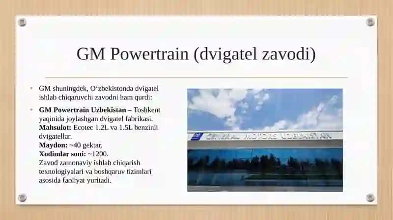 GENERAL MOTORS ZAVODI HAQIDA 4
