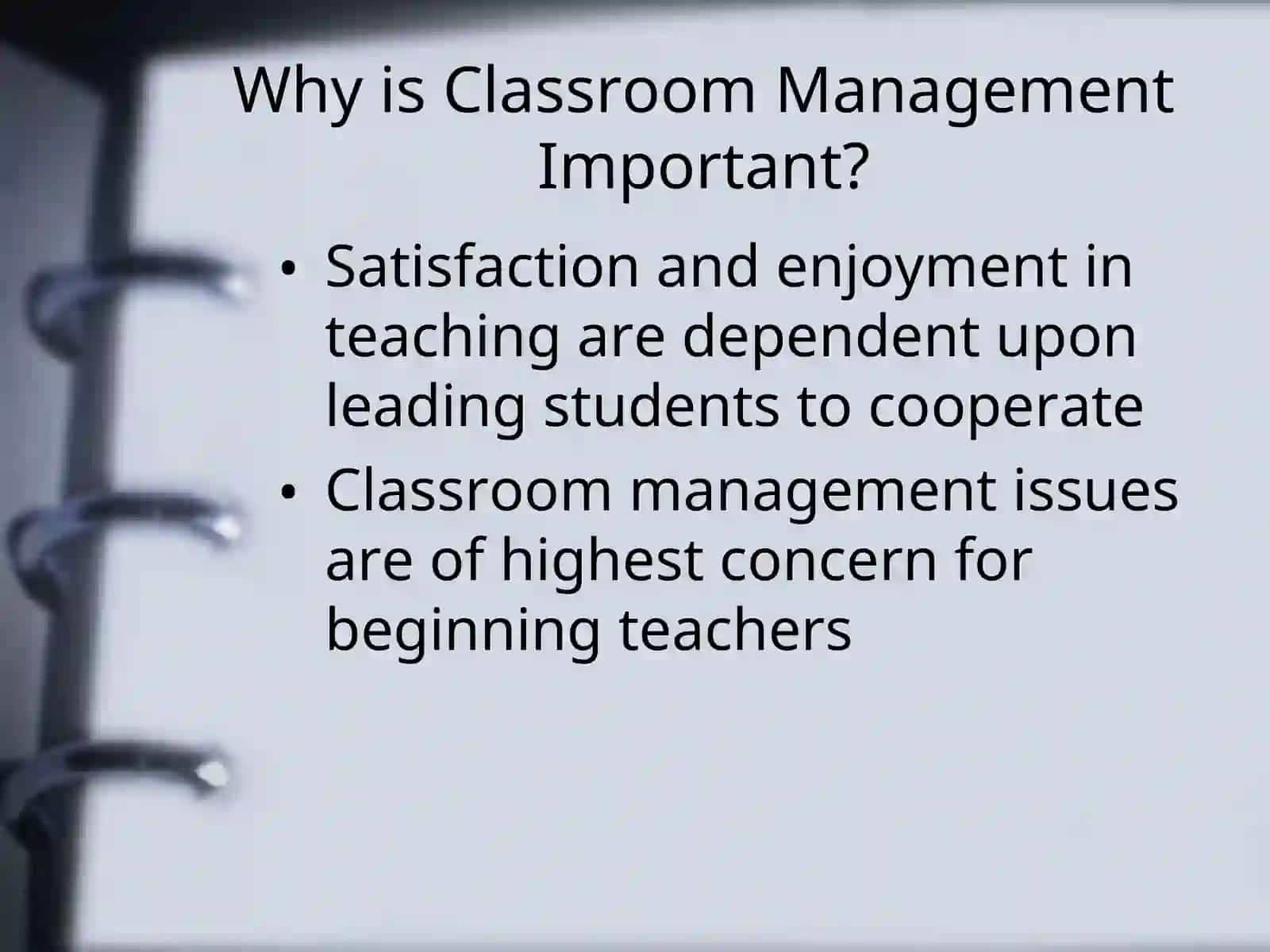 Classroom Management 4