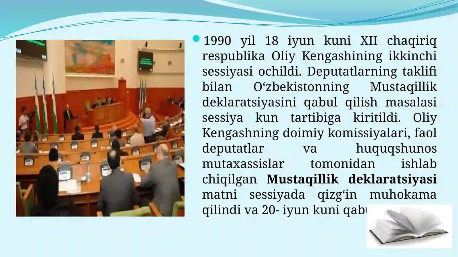 Mustaqil O‘zbekiston Respublikasining tashkil topishi va uning tarixiy ahamiyati (2) 4