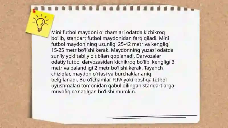 Mini futbol o'yini qoidalarini o'rgatish 4