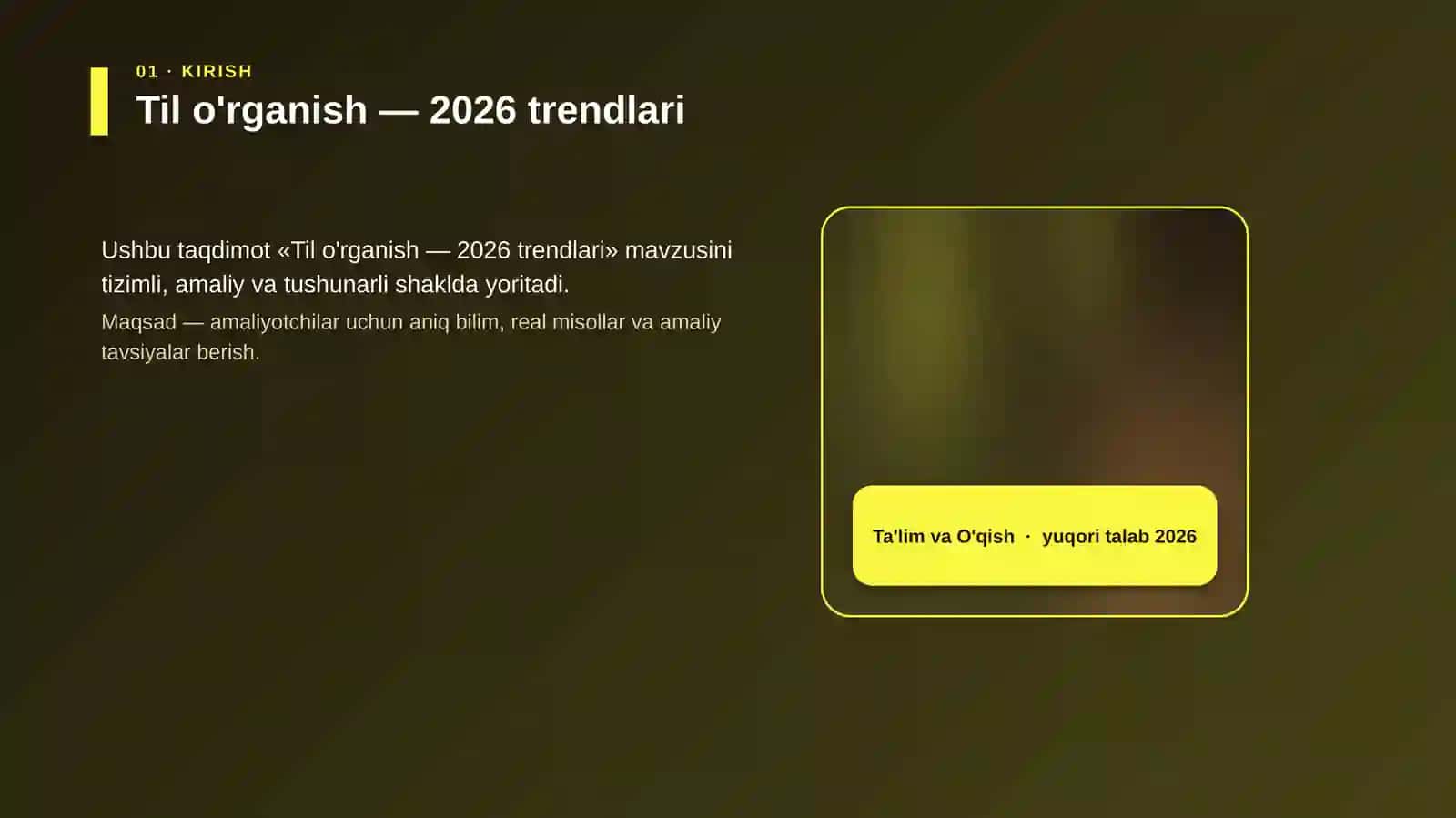Til o'rganish — 2026 trendlari 4