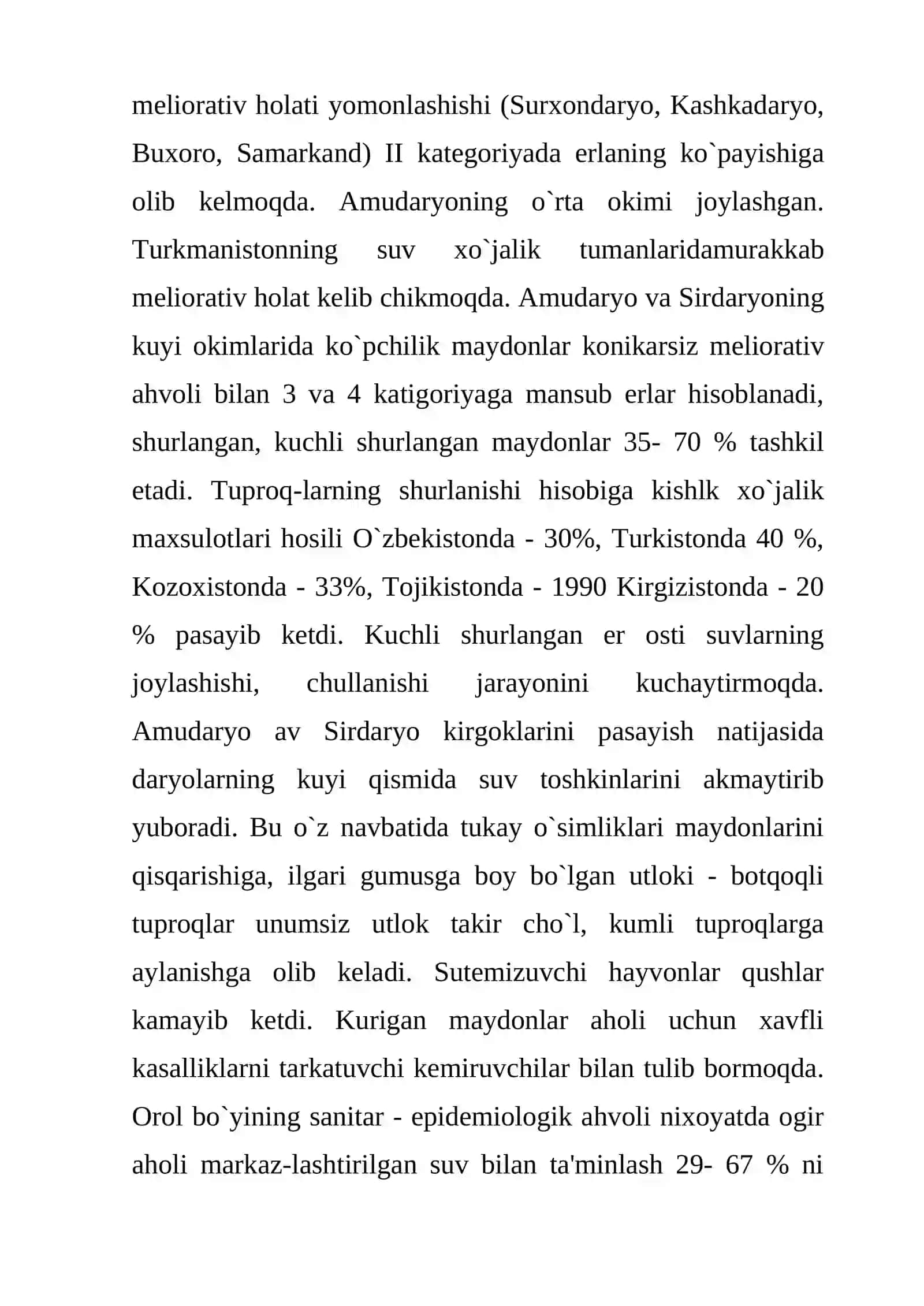 Orol dengizining ekologik ahvoli 4