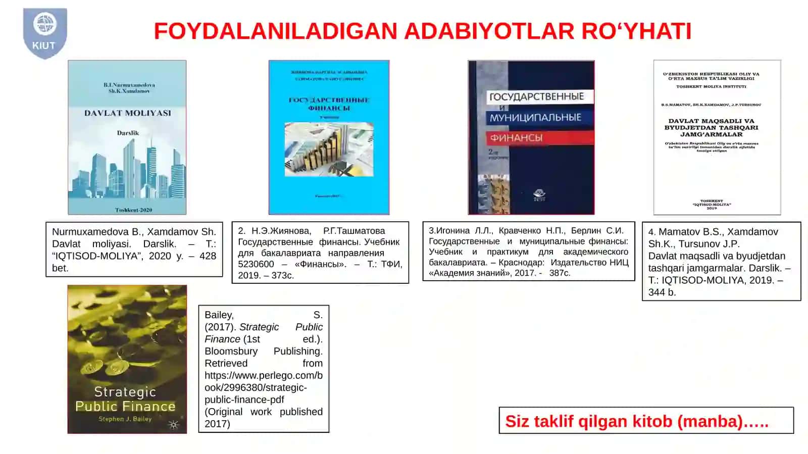 DAVLAT MOLIYASI FANI 4