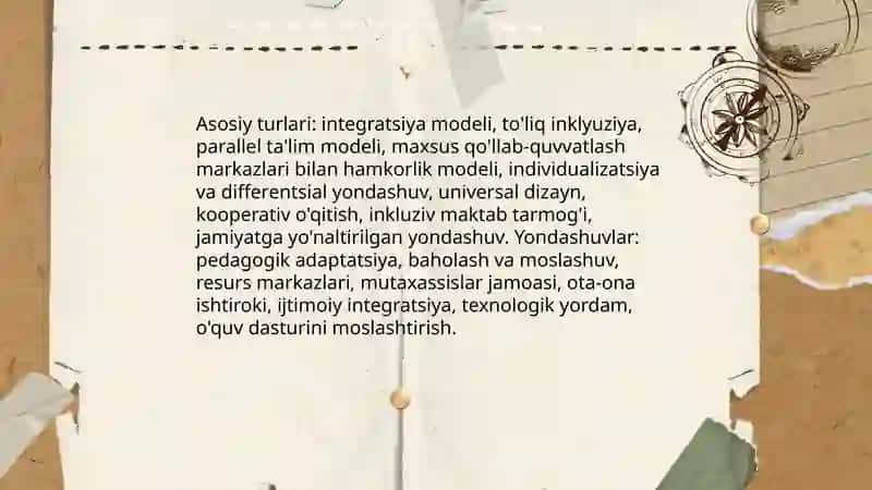 Inklyuziv ta'lim modellari 4