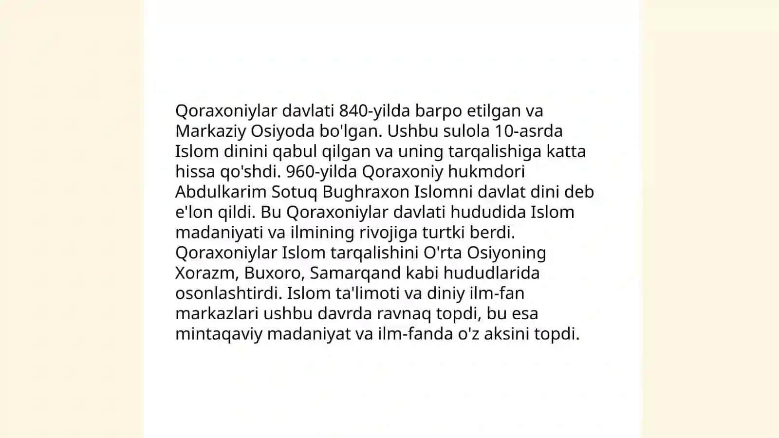 Qoraxoniylar 4