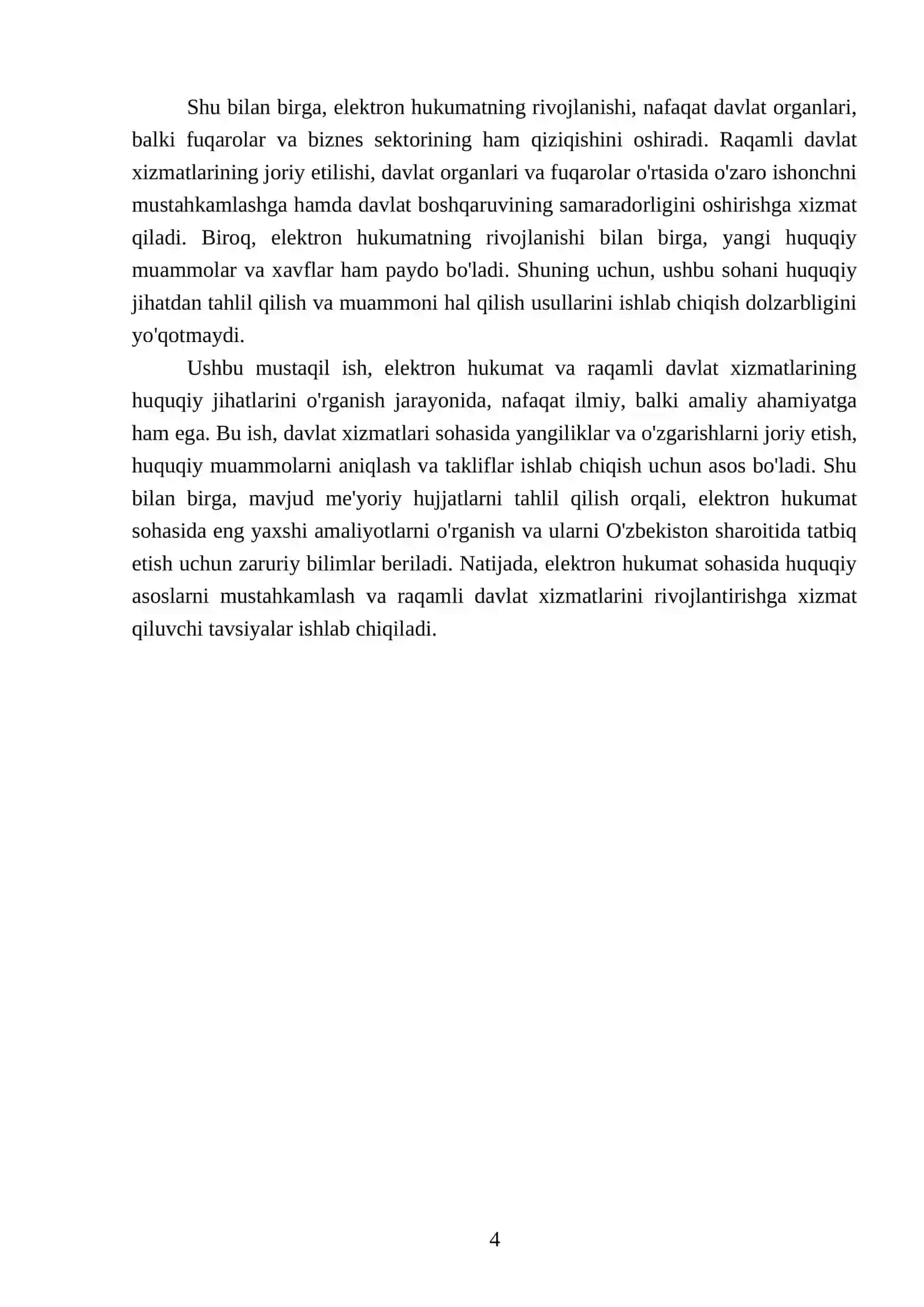 Elektron hukumat: Raqamli davlat xizmatlarining huquqiy jihatlari 4