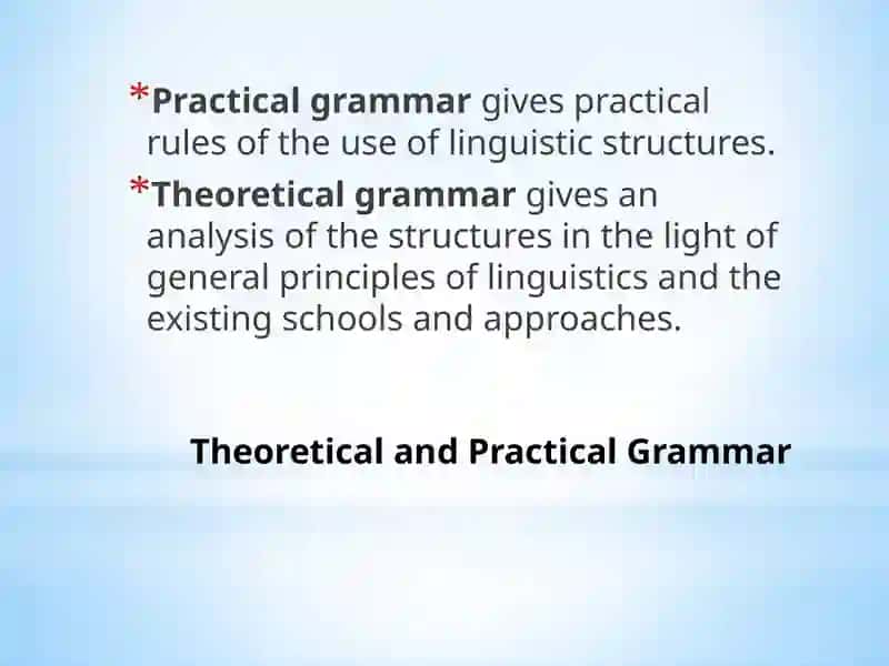 THEORETICAL GRAMMAR 4