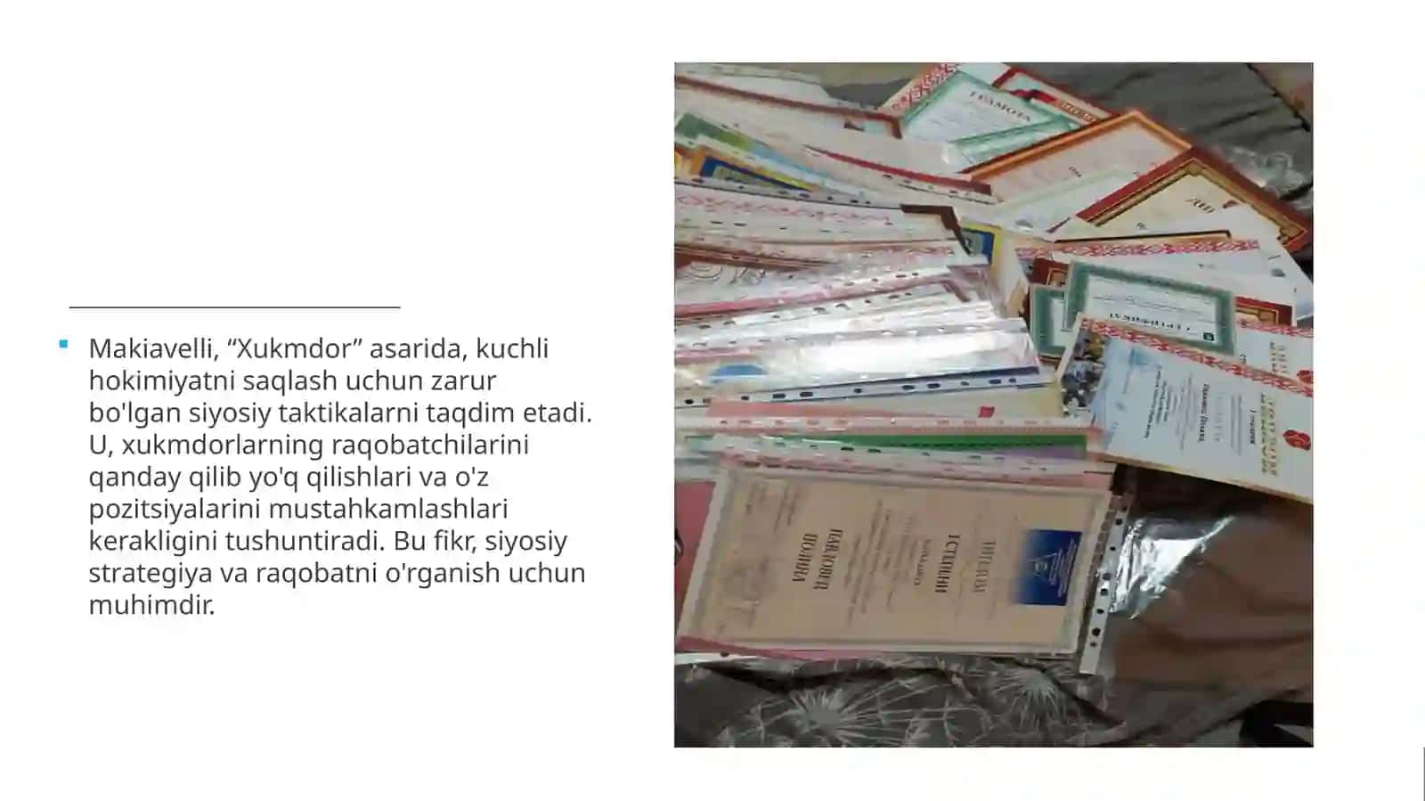 Makiavellining “Xukmdor” asari 4