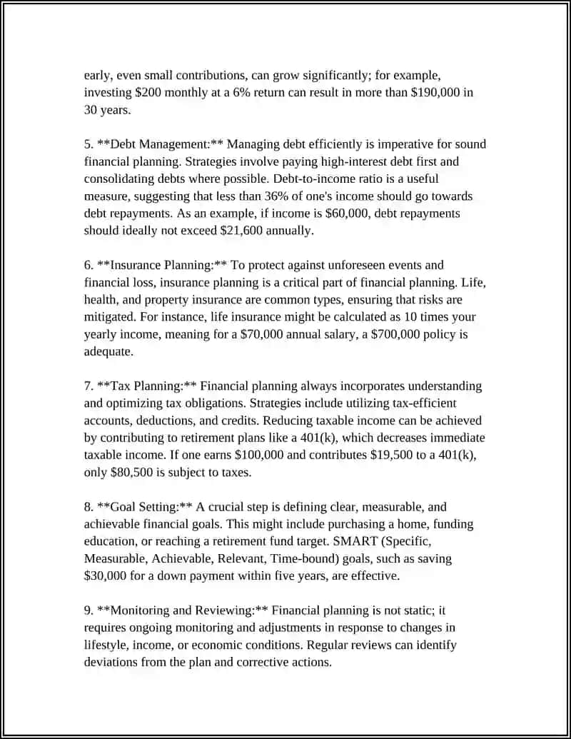 Financial Planning Course 4