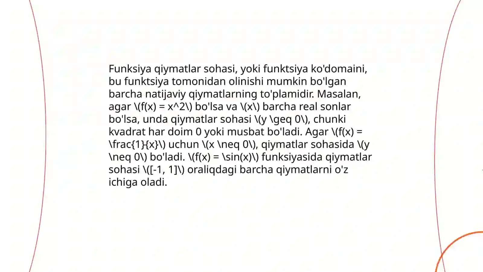 Funksiyaning grafigi 4