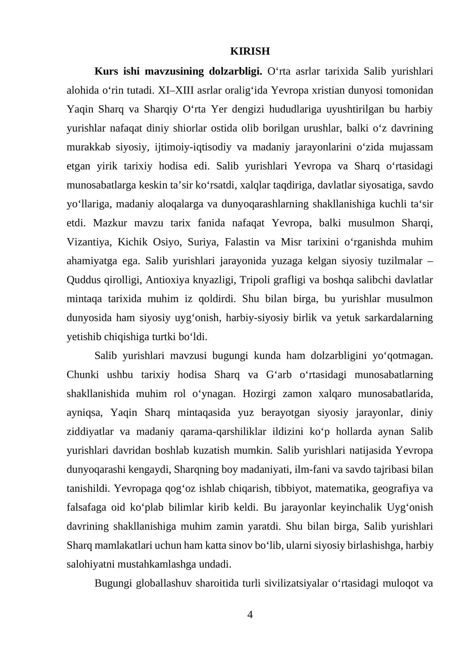 SALIB YURISHLARI 4