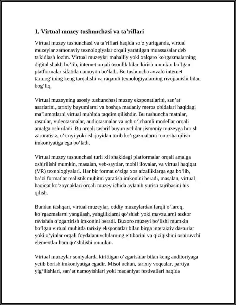 VIRTUAL MUZEY TUSHUNCHASI 4