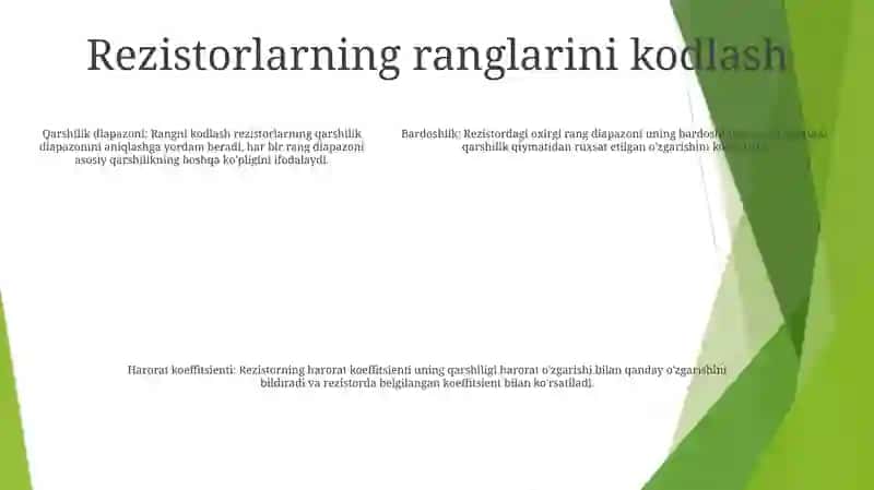 Rezistorlar Haqida 4