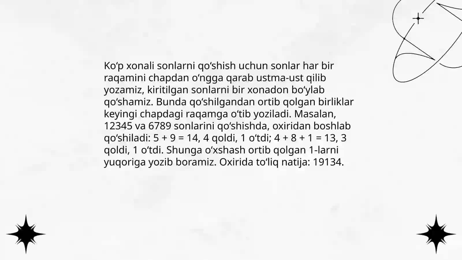 Oddiy sonlarni qo'shish 4
