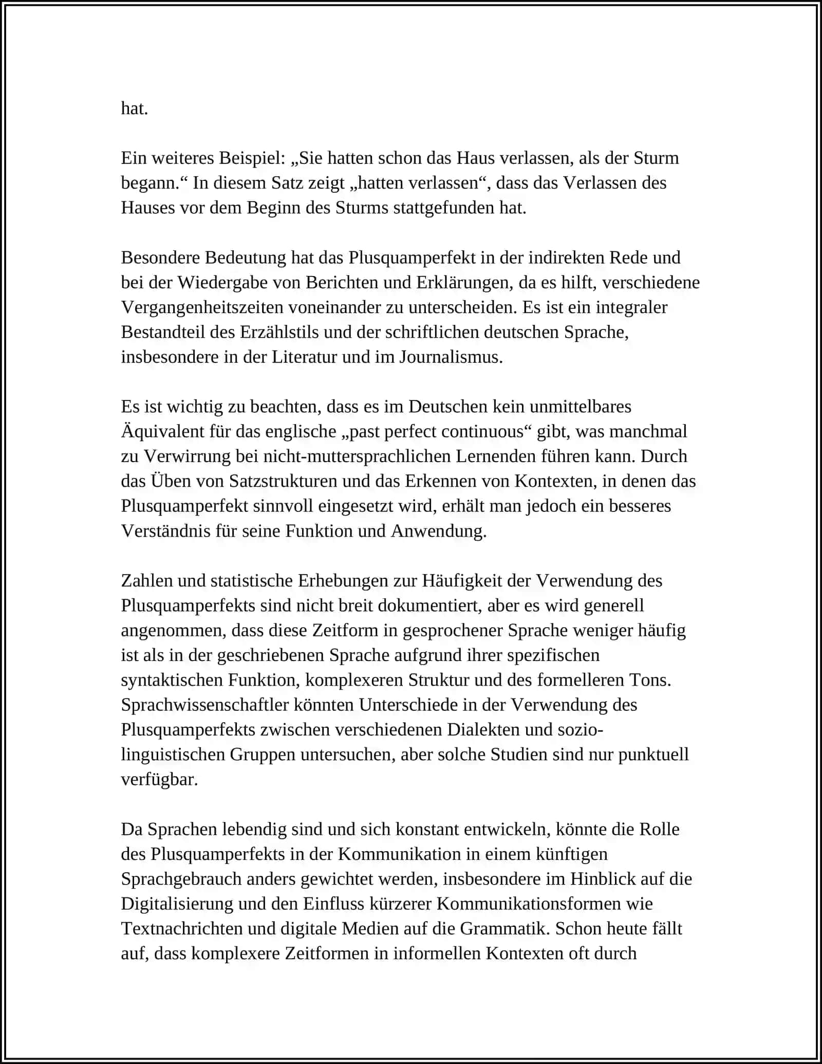 Thema: PLUSQUAMPERFEKT 4