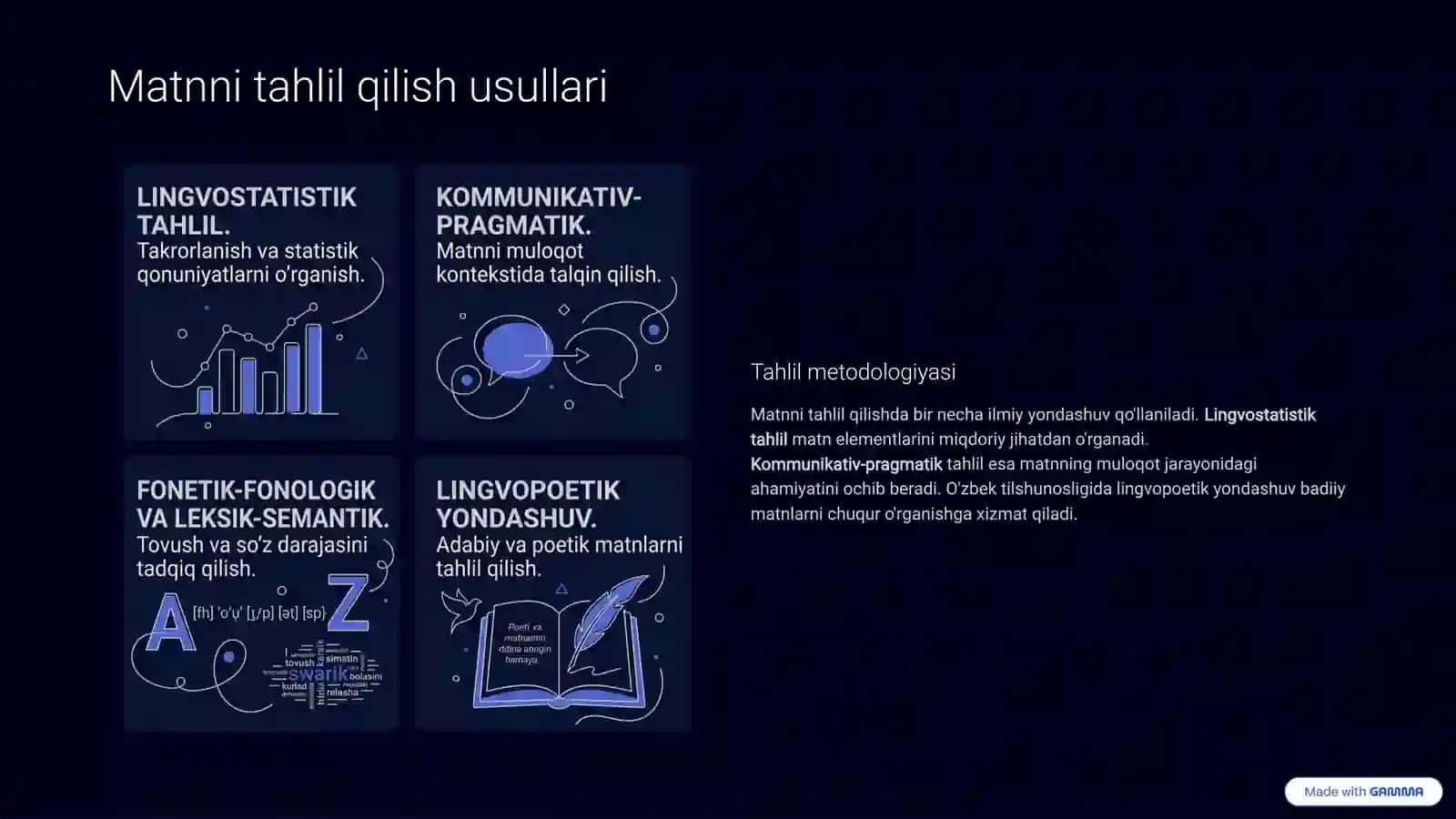 Matn tahlili 4