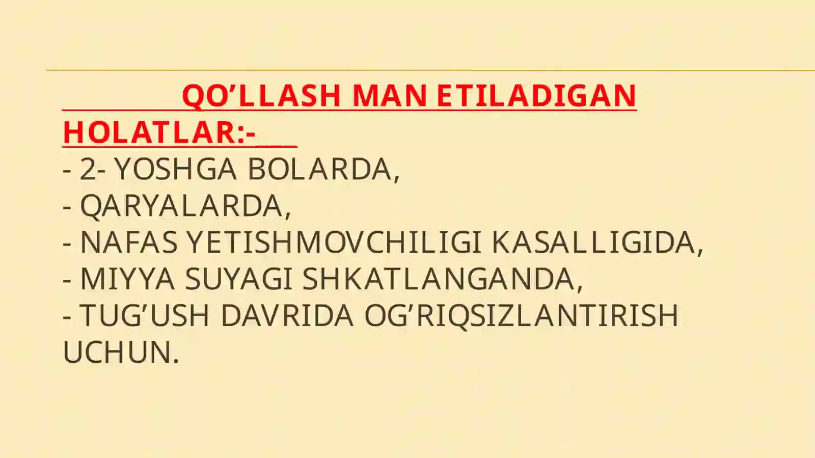 Analgetiklar. Narkomaniya va uning asoratlari 4