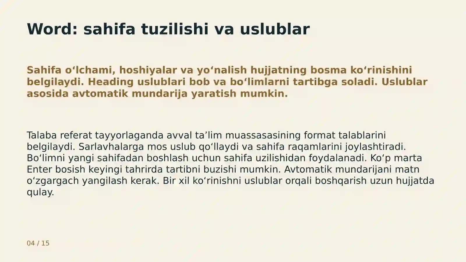 Word, Excel va PowerPoint 4