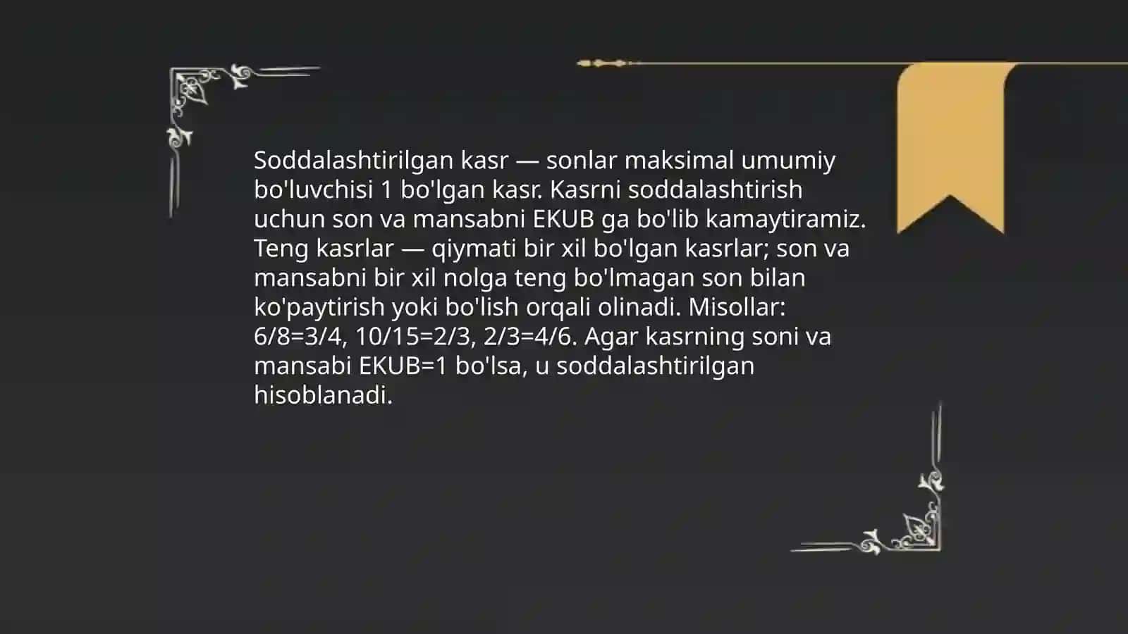 Ratsional sonlar 4