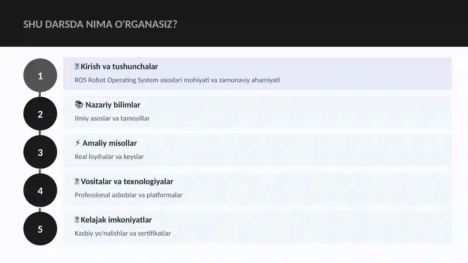 ROS Robot Operating System asoslari 4