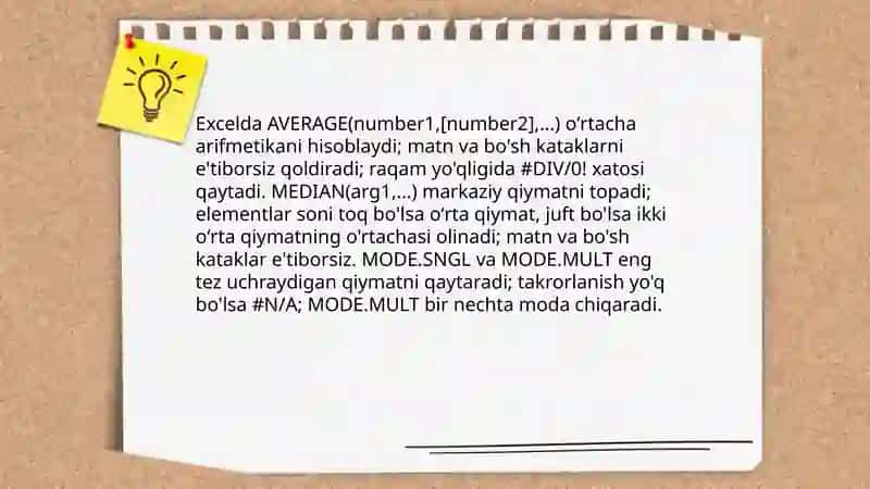 Microsoft Office Excelda matematik va mantiqiy funksiyalar 4