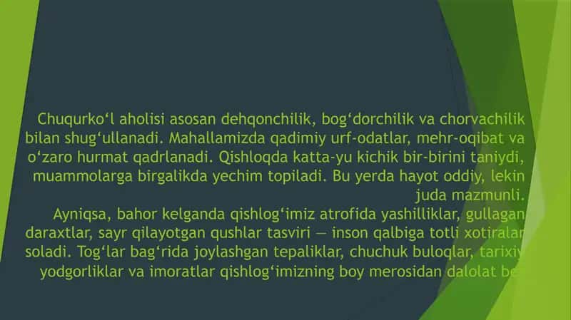 Vatan ostonadan boshlanadi - Qishlog‘im tarixi 4