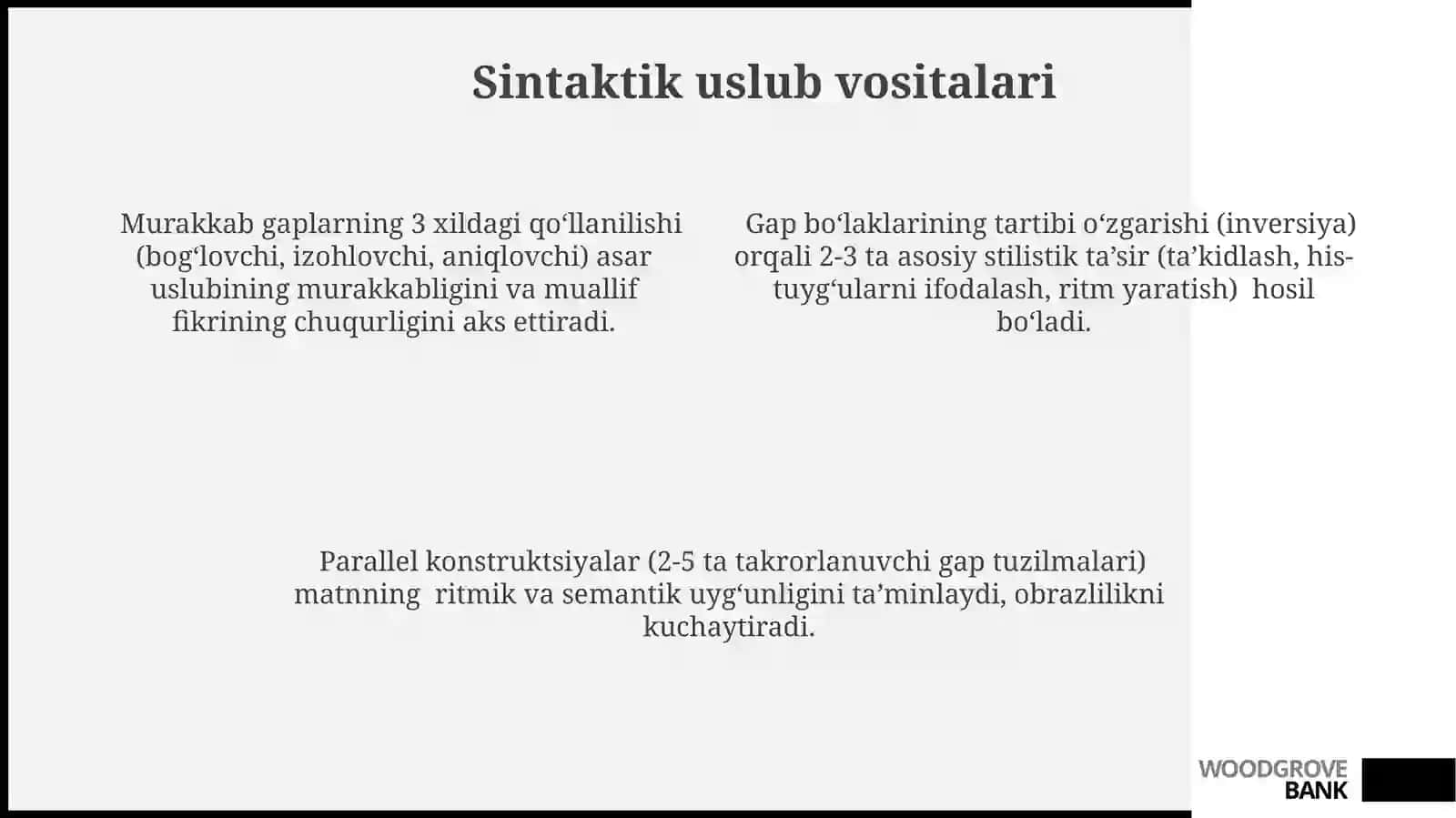 Badiiy asar tilining stilistik xususiytlari 4