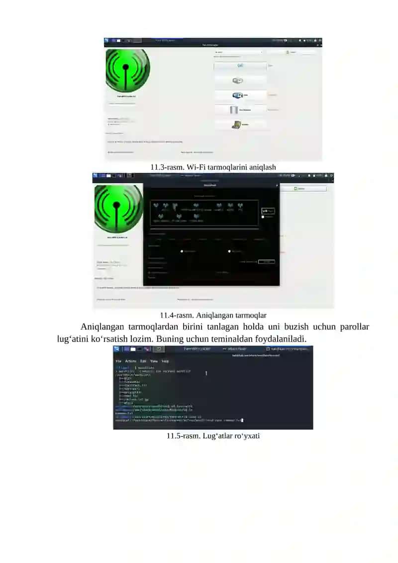 Practical work - Organizing and executing wireless network attacks 4