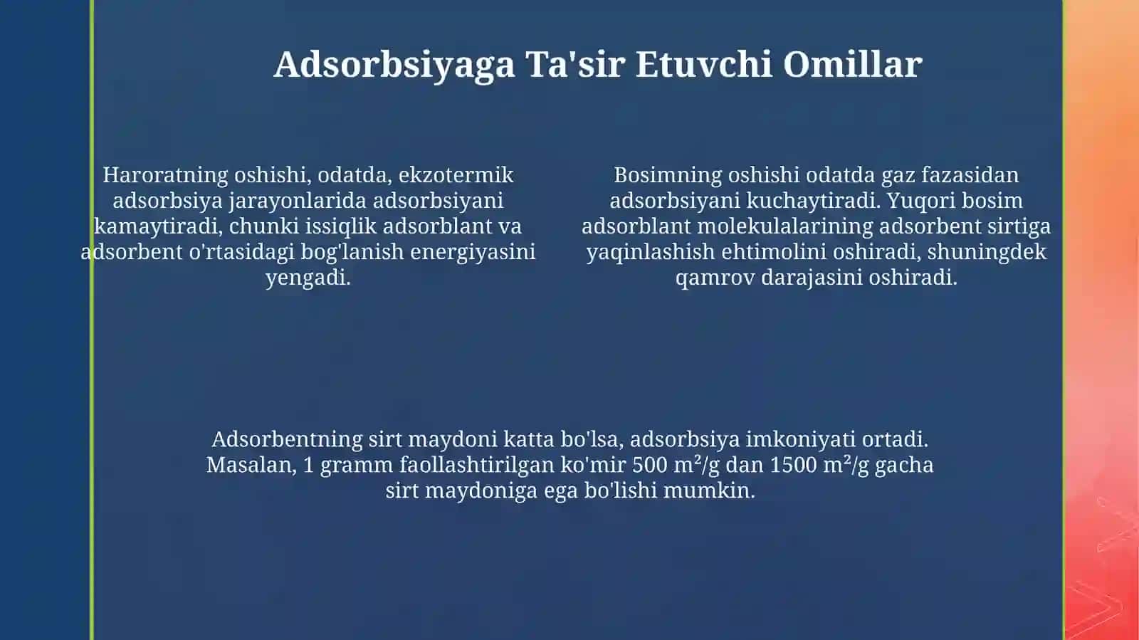 Adsorbsiya jarayoni 4