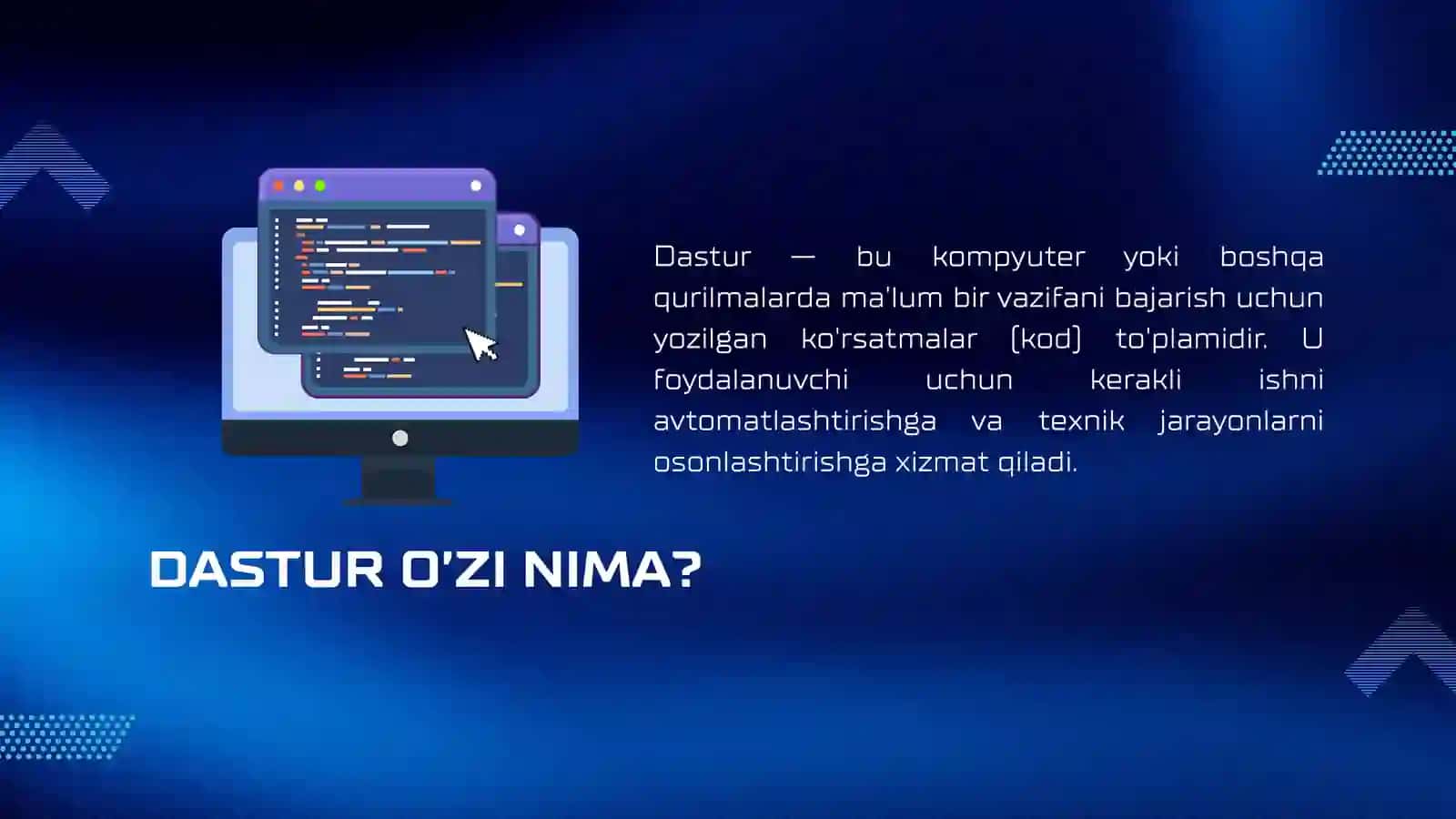 DASTURLASH 4