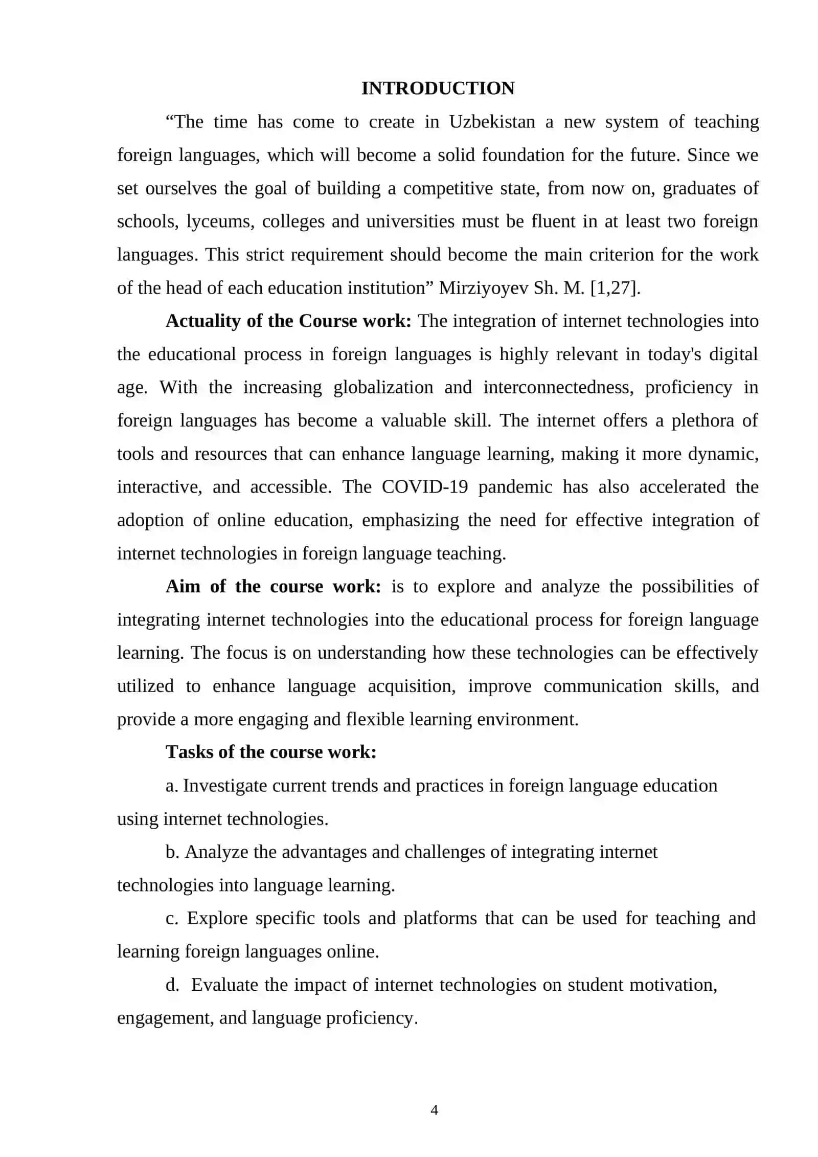POSSIBILITIES OF INTEGRATING INTERNET TECHNOLOGIES INTO THE EDUCATIONAL PROCESS IN FOREIGN LANGUAGES 4