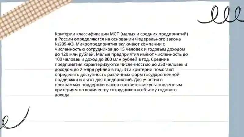 Определение МСП 4